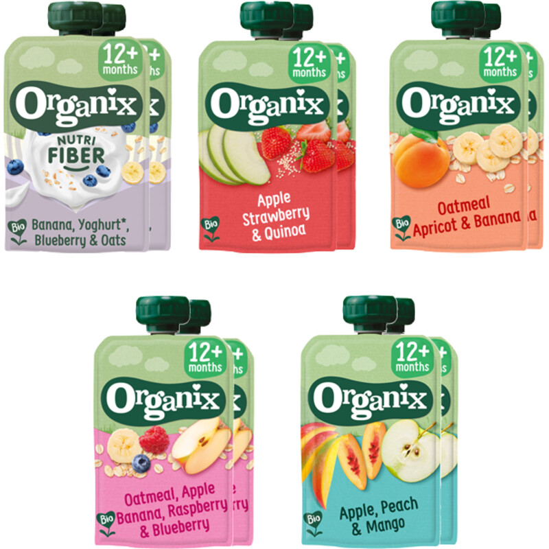 Een afbeelding van Organix Knijpfruit 12+m variatiemenu