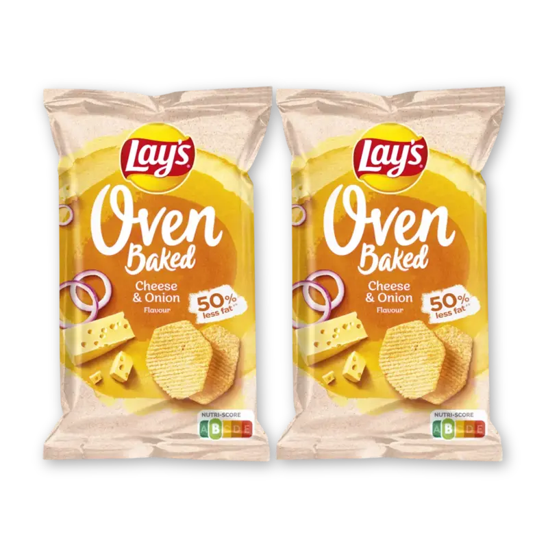 Oven baked cheese & onion 2-pack