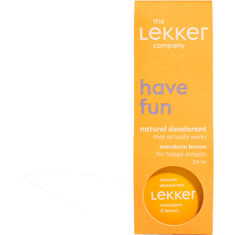 Een afbeelding van The Lekker Company Natural deodorant mandarin lemon