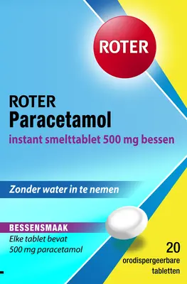 pdp-image-Roter Paracetamol 500 mg smelttabletten