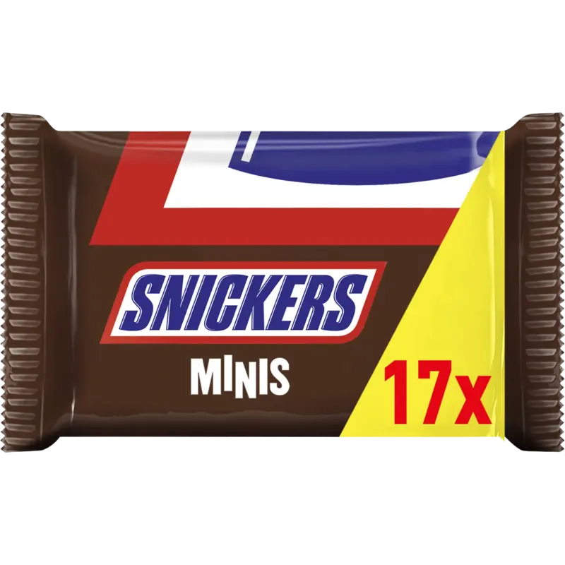 Snickers Minis chocolade pinda caramel repen uitdeelzak 333g