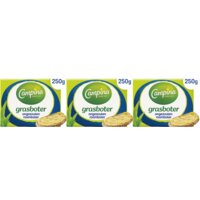 Campina Grasboter ongezouten roomboter 3-pack