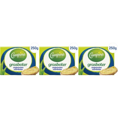 pdp-image-Campina Grasboter ongezouten roomboter 3-pack