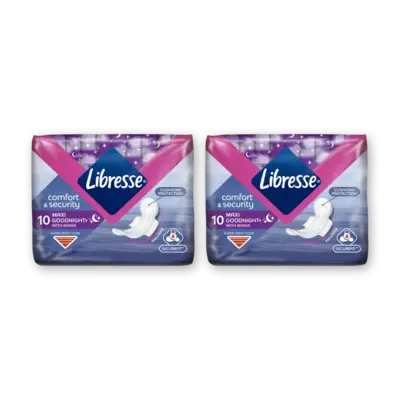 pdp-image-Libresse Maxi goodnight wings maandverband 2-pack