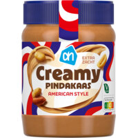 Een afbeelding van AH Creamy pindakaas American style