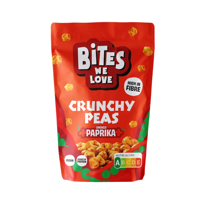 Crunchy peas smoked paprika