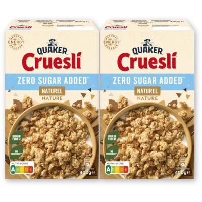 pdp-image-Quaker Cruesli zero sugar added naturel 2-pack