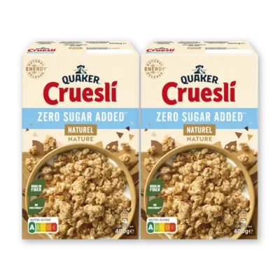 pdp-image-Quaker Cruesli zero sugar added naturel 2-pack