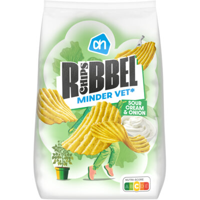 pdp-image-AH Ribbelchips sour cream & onion minder ve