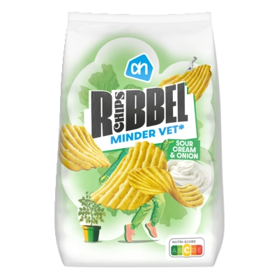 pdp-image-AH Ribbelchips sour cream & onion minder ve