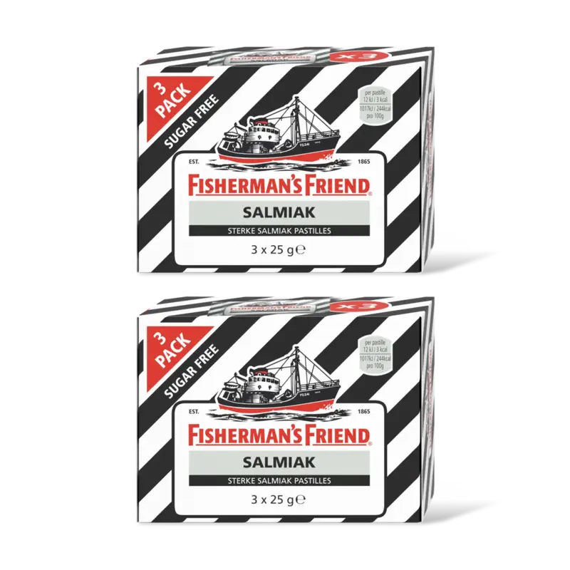 Fisherman's Friend Salmiak suikervrij 2-pack