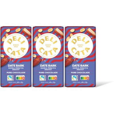 pdp-image-Delicata Reep date bark pure chocolade 3-pack