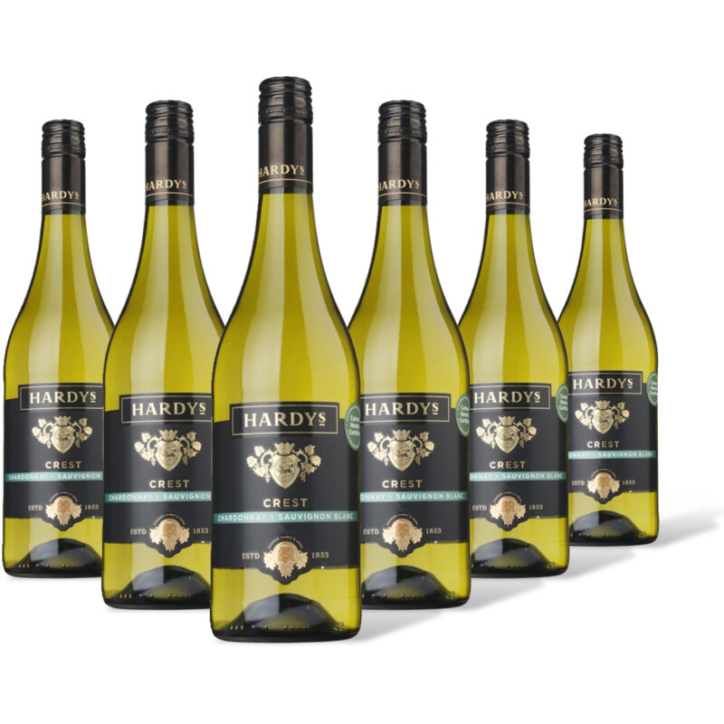Hardys Chardonnay sauvignon blanc 6 flessen
