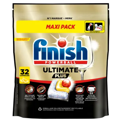 pdp-image-Finish Ultimate plus lemon vaatwastabletten
