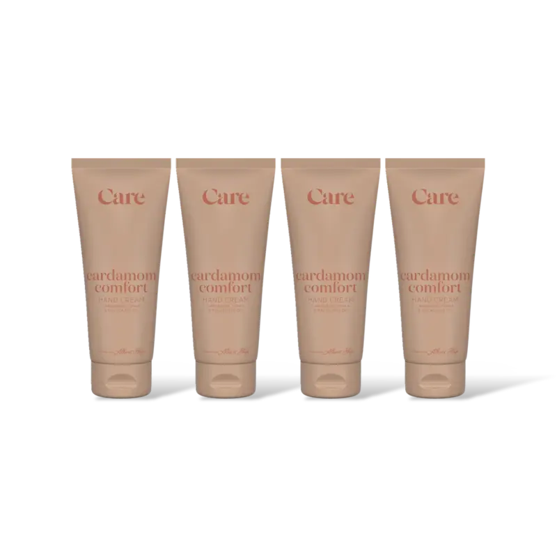 Care Cardamom comfort hand cream 4-pack