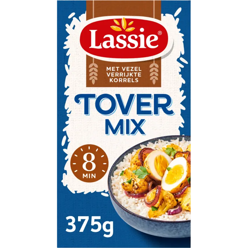 Tover mix met vezel verrijkte korrels