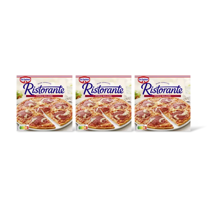 Dr. Oetker Ristorante pizza salami 3-pack