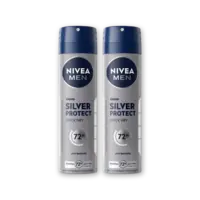 NIVEA Men silver protect deodorant spray 2-pck