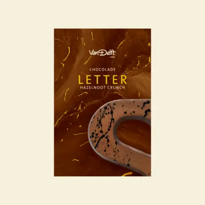 pdp-image-Van Delft Chocolade letter hazelnoot crunch