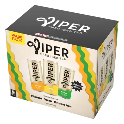 pdp-image-Viper Hard seltzer green tea mango yuzu 6-pack