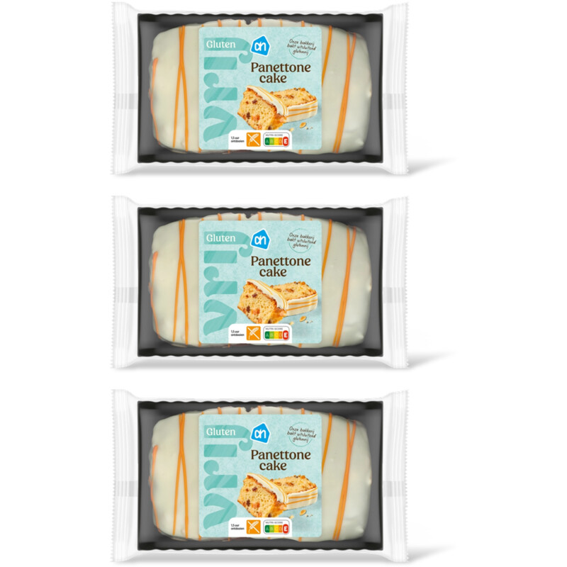 AH Glutenvrij Panettone cake 3-pack