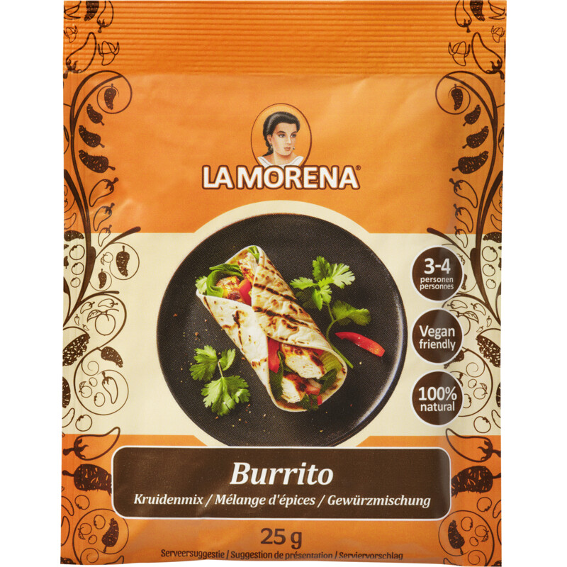 Een afbeelding van La Morena Burrito kruidenmix