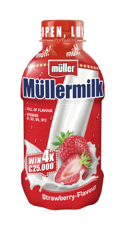 Mullermilk aardbeismaak