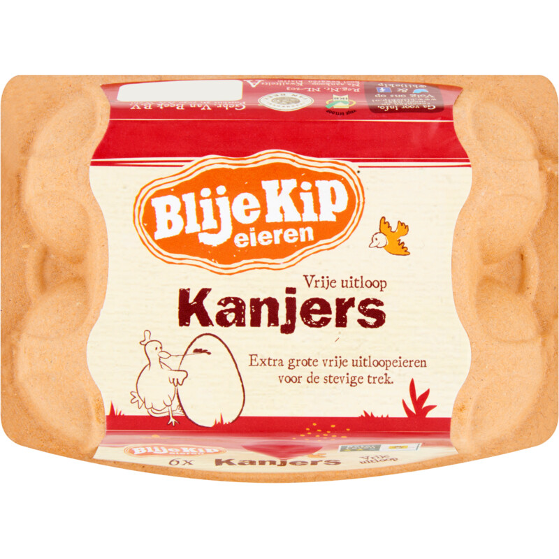 Een afbeelding van Blije Kip eieren Vrije uitloop kanjers