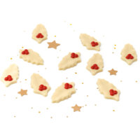 Een afbeelding van AH Excellent Hulstblaadjes witte chocolade