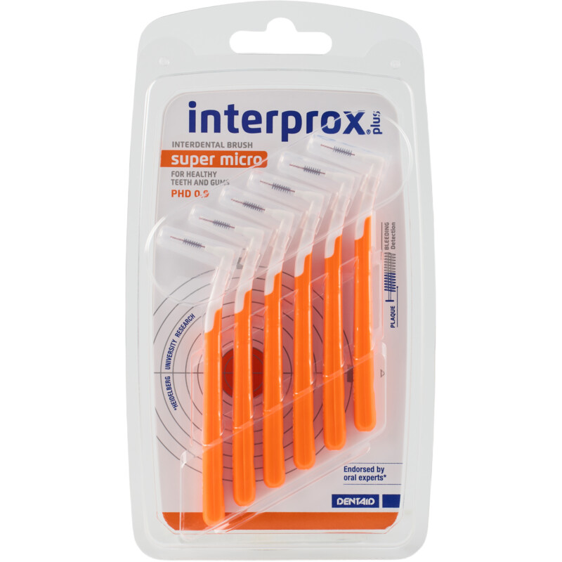 Een afbeelding van Interprox Plus Interdentale rager super micro oranje