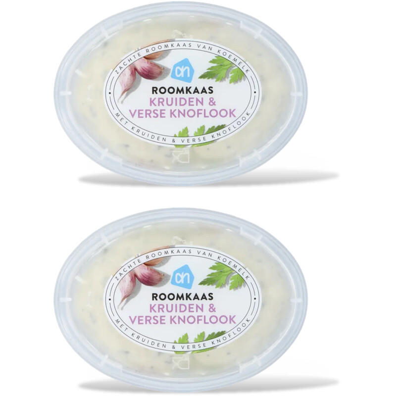 AH Roomkaas knoflook & kruiden 2-pack
