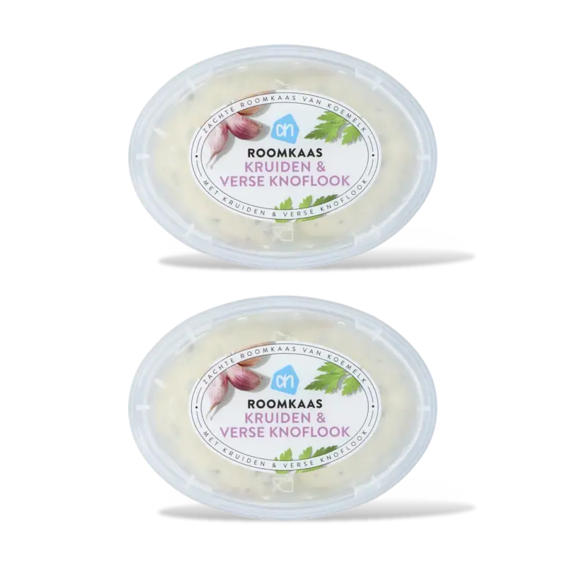 Roomkaas knoflook & kruiden 2-pack