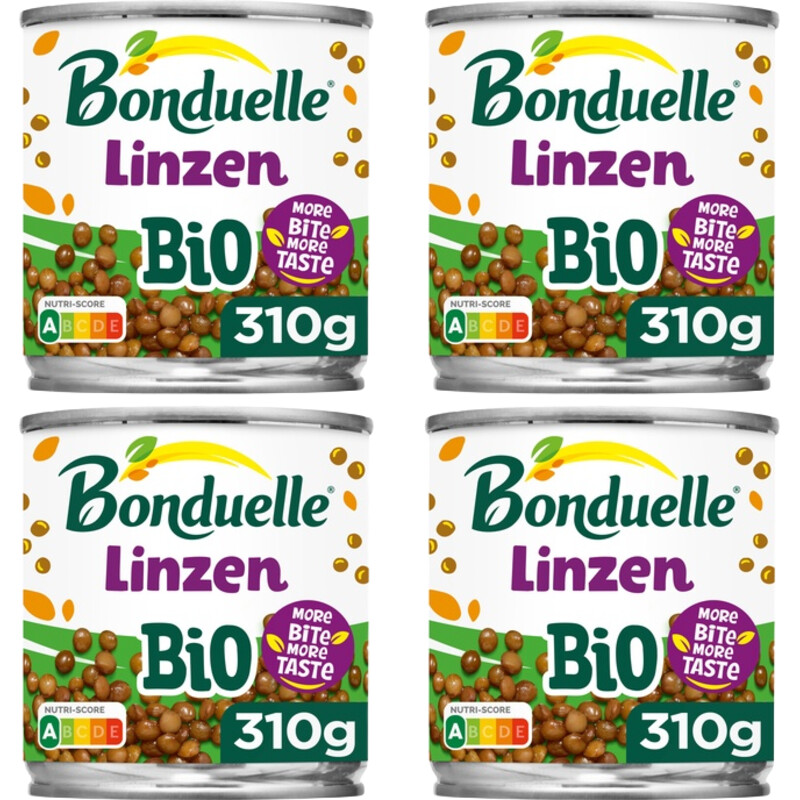 Een afbeelding van Bonduelle Linzen bio 4-pack