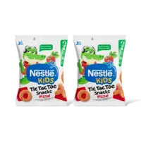 Nestlé Kids tic tac toe snacks pizza 3+ jr 2-pk