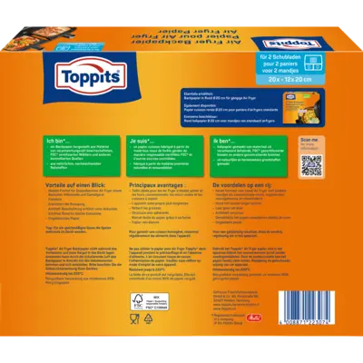 pdp-image-Toppits Air fryer bakpapier 12x20cm