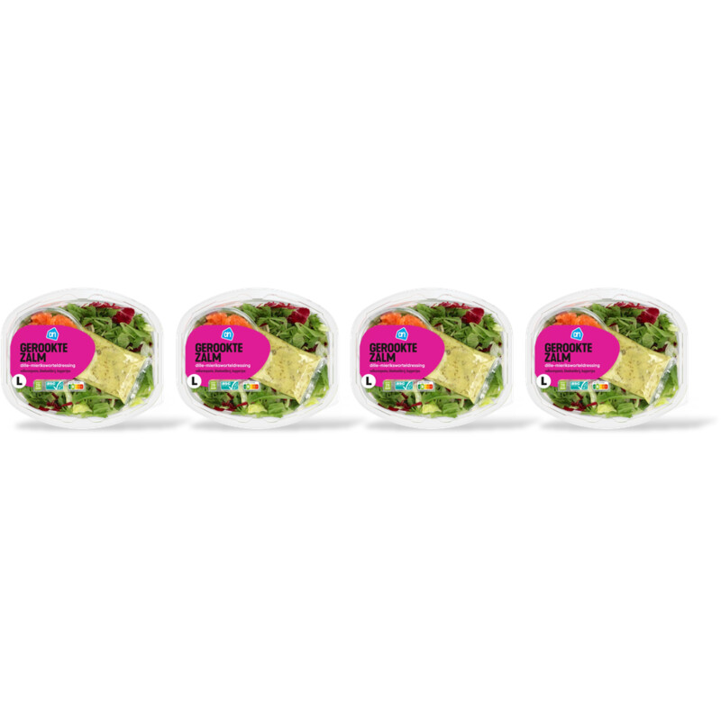 AH Maaltijdsalade gerookte zalm 4-pack