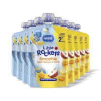 Nestlé Little Rockets Knijpfruit banaan 2+ 8-pk