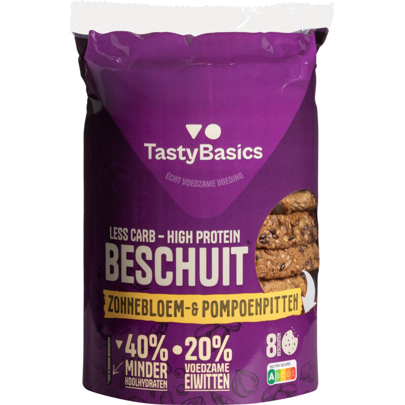 Een afbeelding van TastyBasics Beschuit zonnebloem- en pompoenpitten