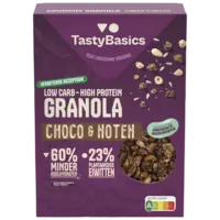 TastyBasics Low carb-high protein granola choco