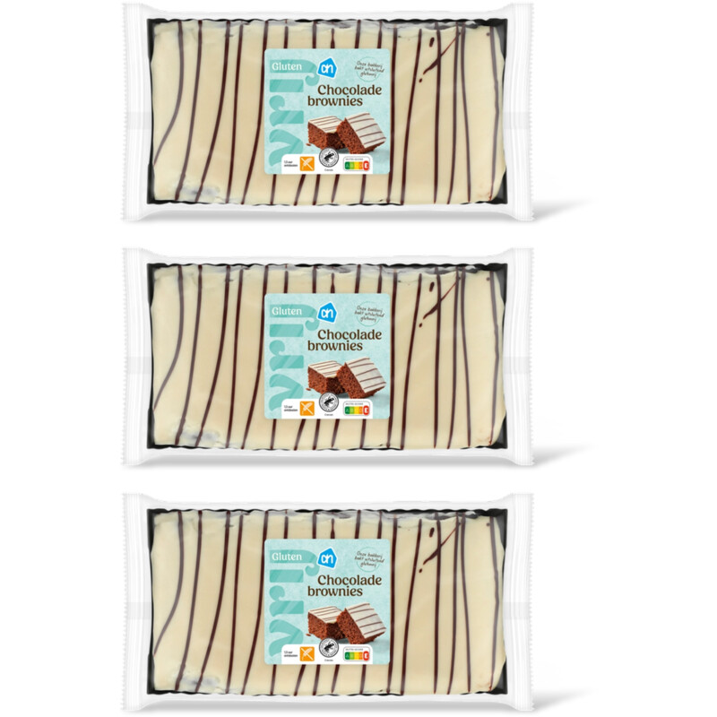 AH Glutenvrij Chocolade brownies 3-pack