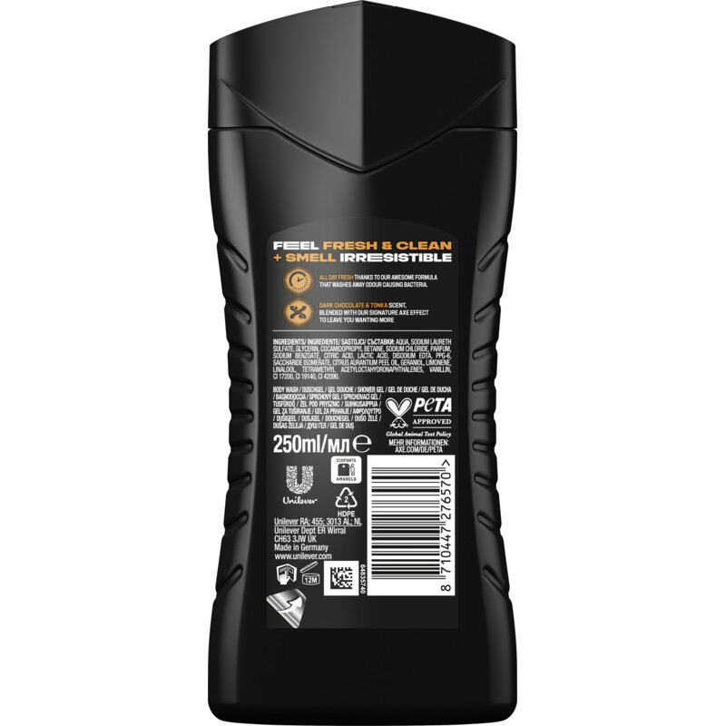 Een afbeelding van Axe Dark temptation showergel