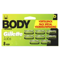 Gillette Labs body + intimate 8 navulmesjes