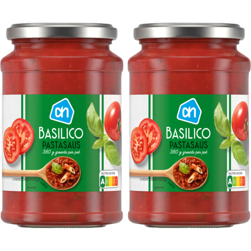 Een afbeelding van AH Pastasaus basillico 2-pack