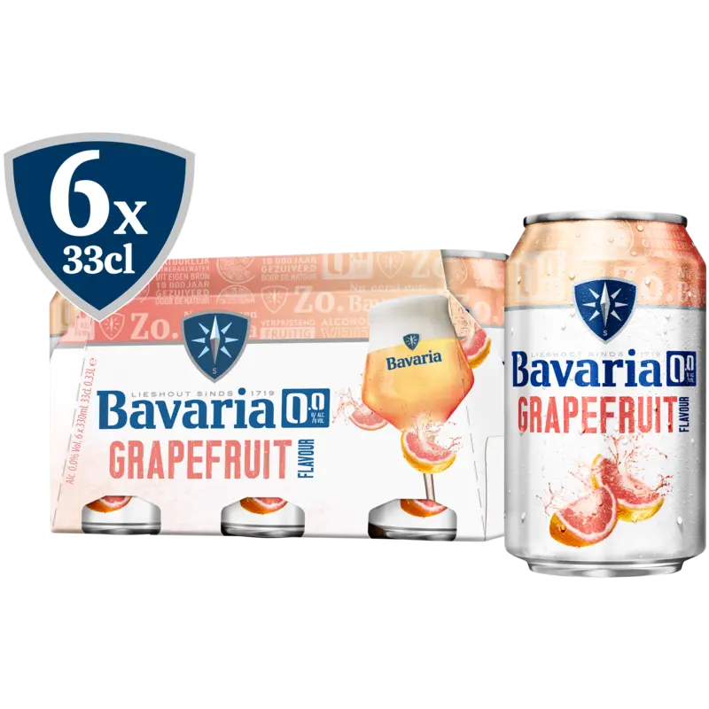 Grapefruit flavour 0.0 6-pack