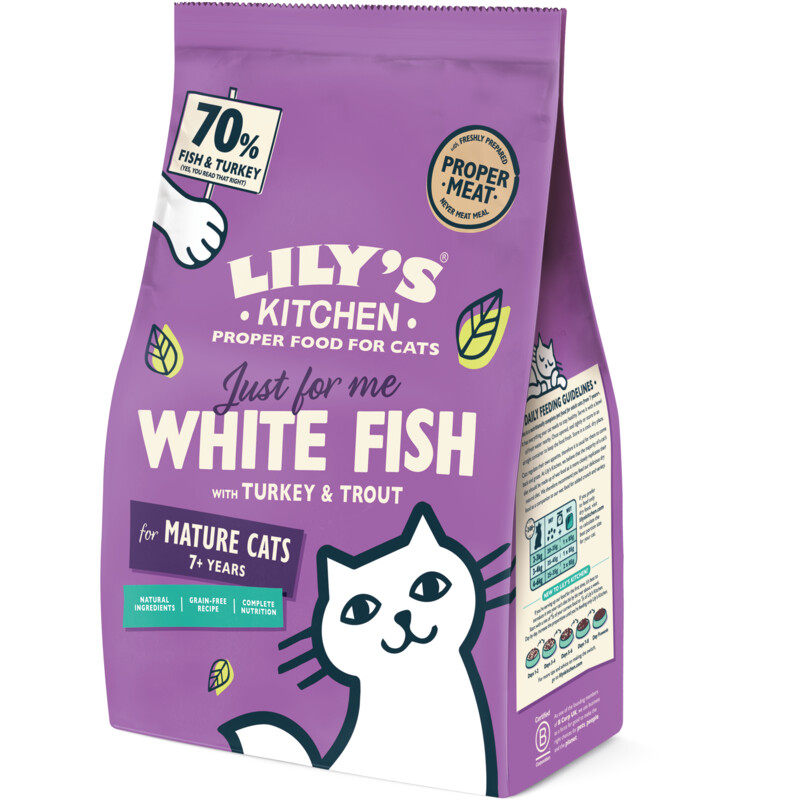 Een afbeelding van Lily's Kitchen Senior recipe white fish turkey&trout