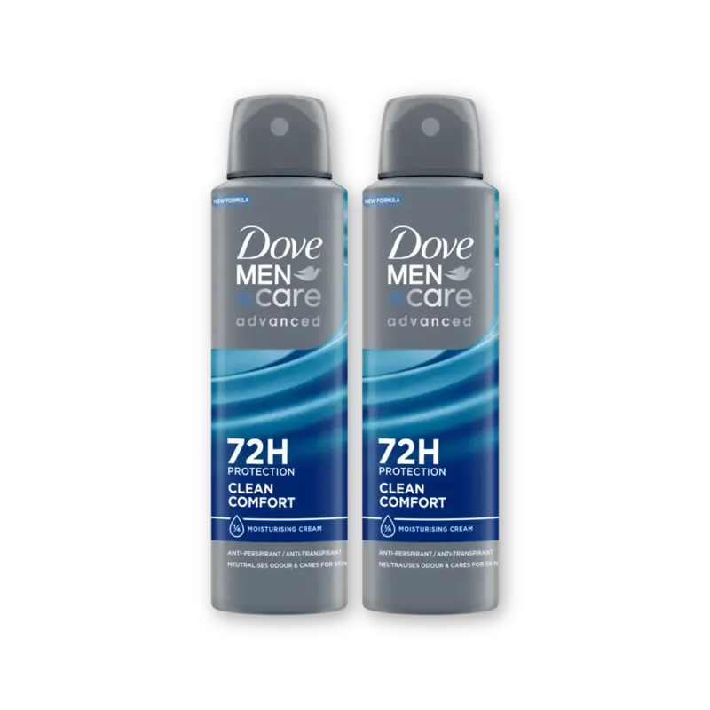 Dove Men+care clean comfort deodorant 2-pack