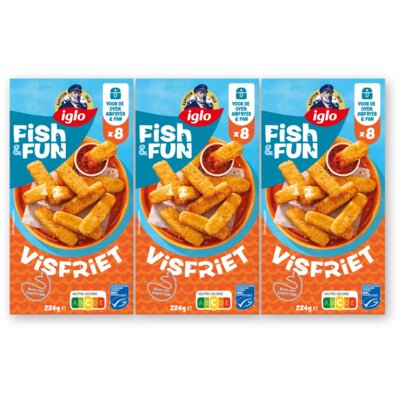 pdp-image-Iglo Fish&fun visfriet 3-pack
