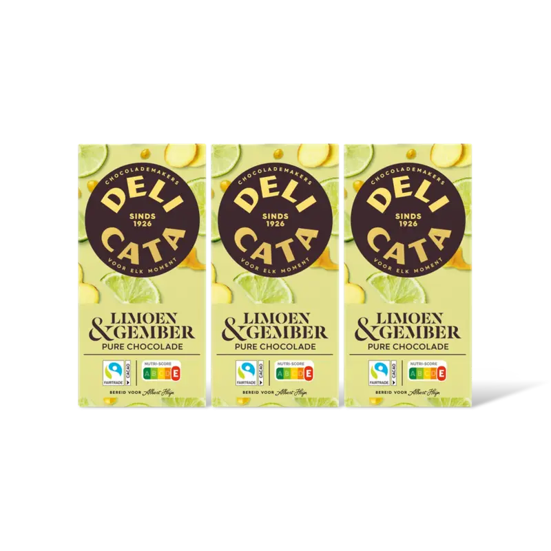 Delicata Reep puur gember limoen 3-pack