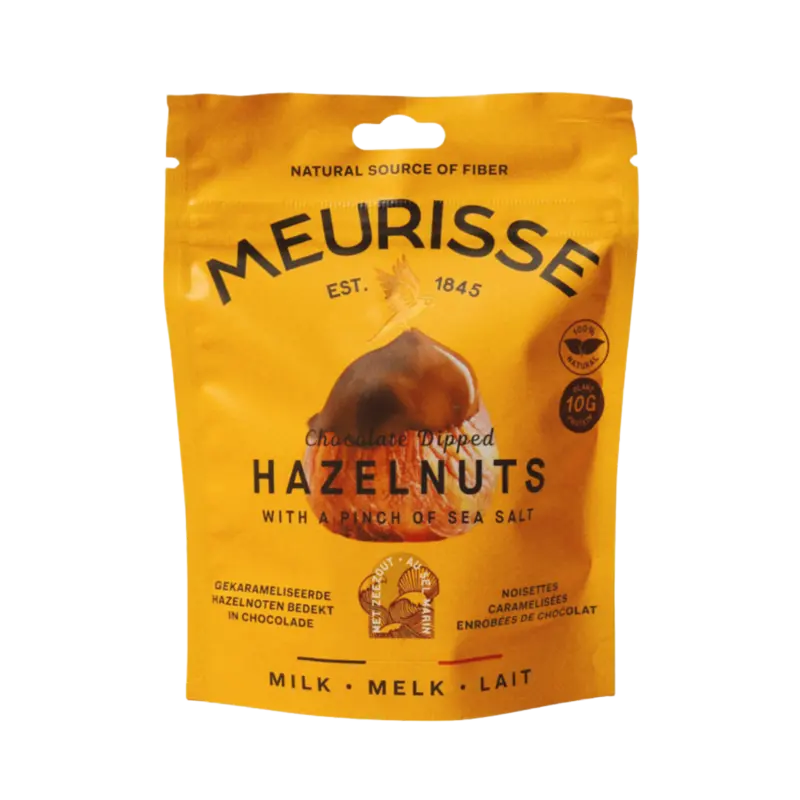 Gekarameliseerde hazelnoten melk