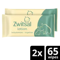 Zwitsal Baby lotion billendoekjes 2-pack